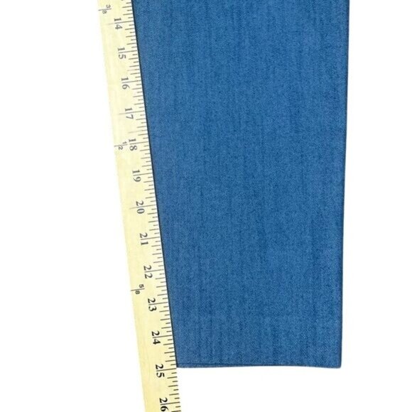 Loft Chambray Tie Waist Slim Pants Size 8 Petite - Picture 12 of 14